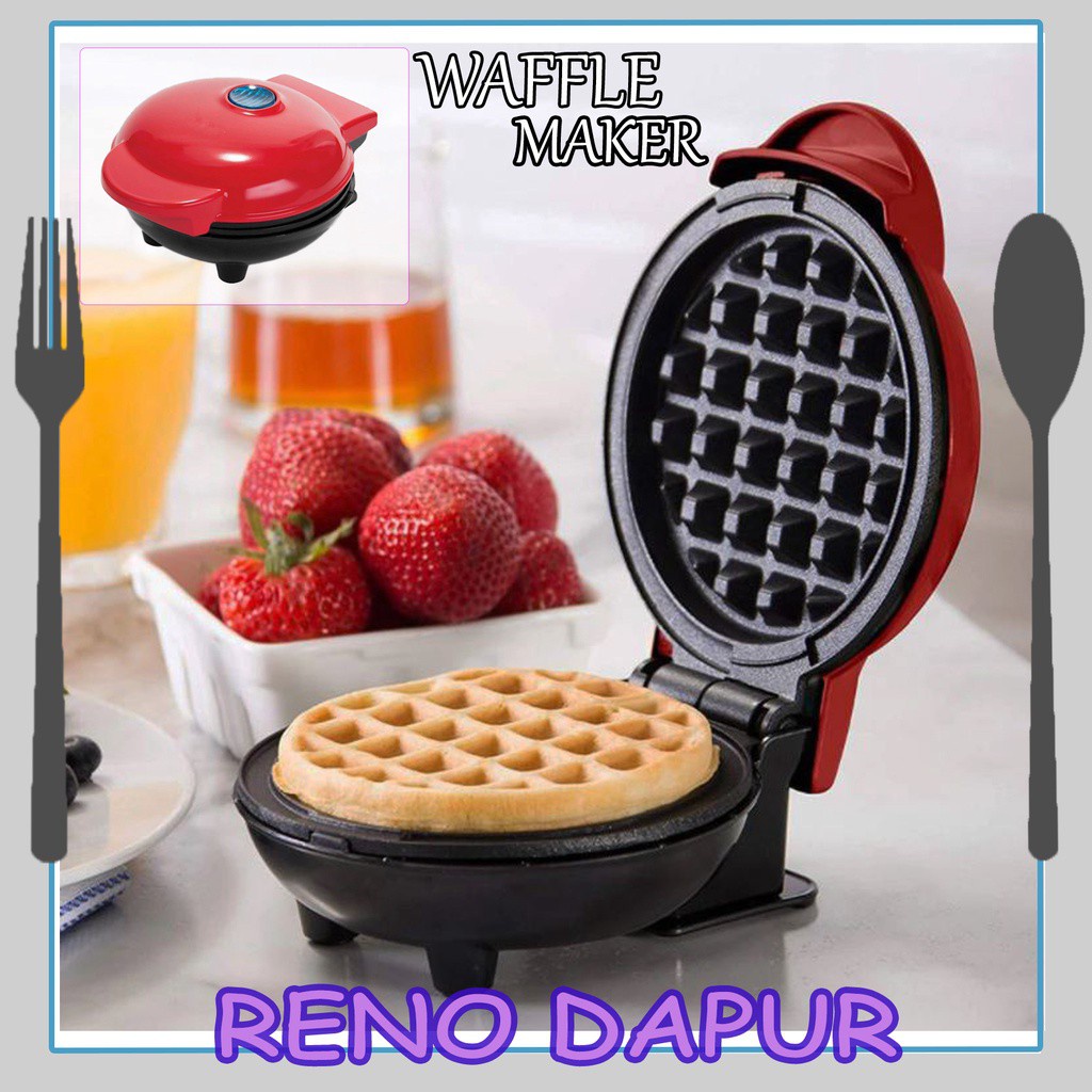 Mini Waffle Maker Electric Waffles Maker Breakfast Waffle Machine Mini Waffle Pot Machine Mesin Waffle Mini 威化饼机 鸡蛋糕机