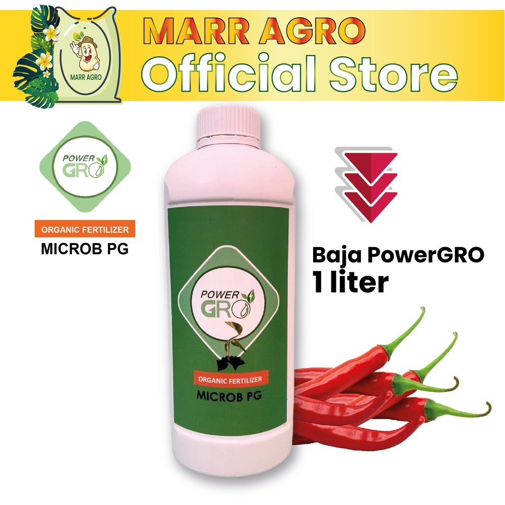 PowerGro Microb PG 1 Litre -Baja Foliar Semburan 100% Organik - Utk ...