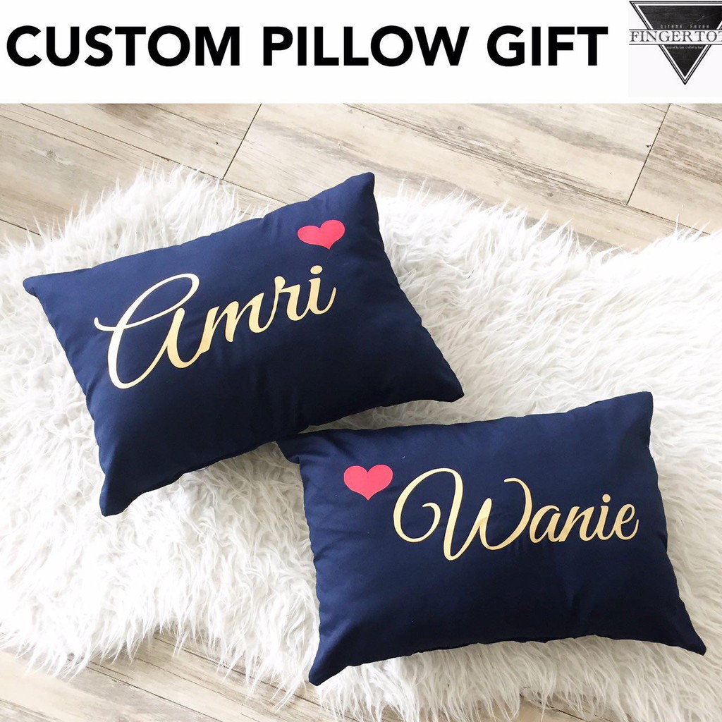 Basic Gift] Printed Pillow Name 15" x 15" For Him / Her / Special