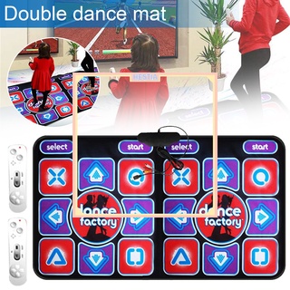 FAST Double Dancing Mat Double User Wireless Dance Mat Game Non-Slip with 2 Remote Controller Multi-Function for PC TV