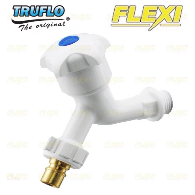 Watertec Truflo Washing Machine Adapter PVC Bib Tap Faucet Brass Head