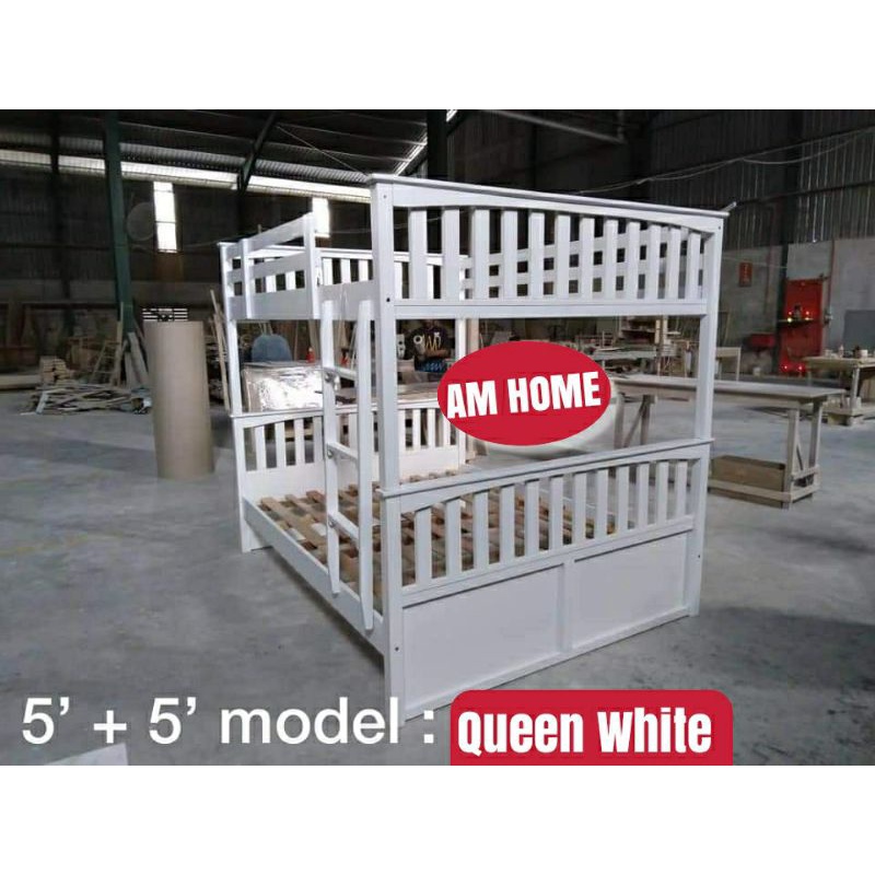 ***Harga Kilang*** Bunk Bed Queen Size, Double Decker Solid wood Queen