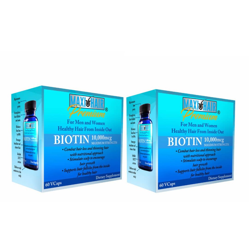 Maxi Hair Premium Dht Blocker 120caps Supplement Vitamin Penumbuh