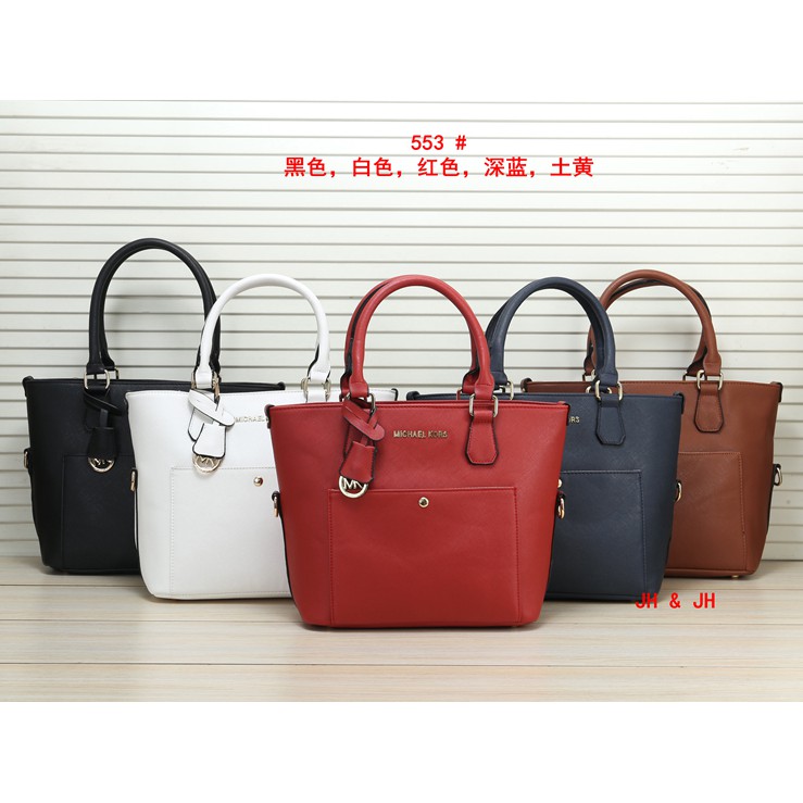 mk tote bag blue