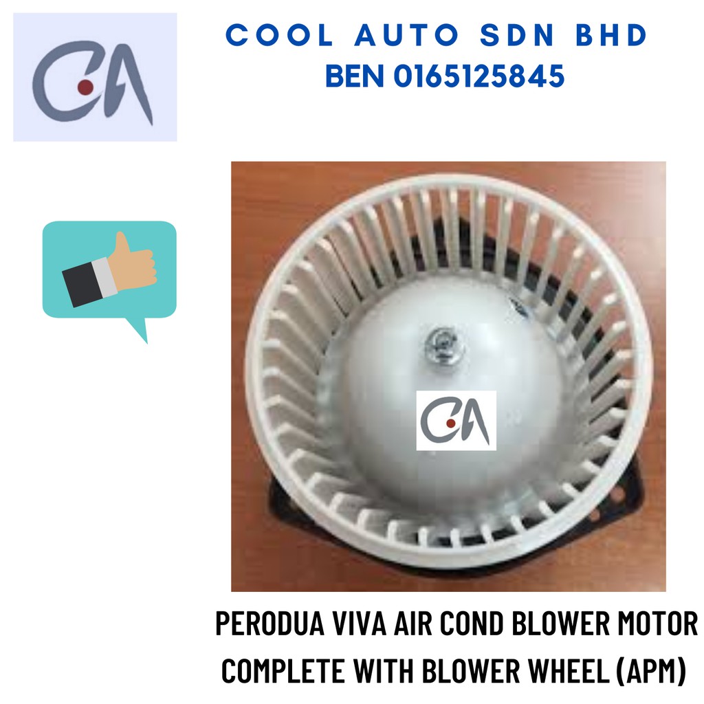 Ready Stock Perodua Viva Air Cond Blower Motor Complete With Blower Wheel Apm Bm Viva Or Bp Shopee Malaysia