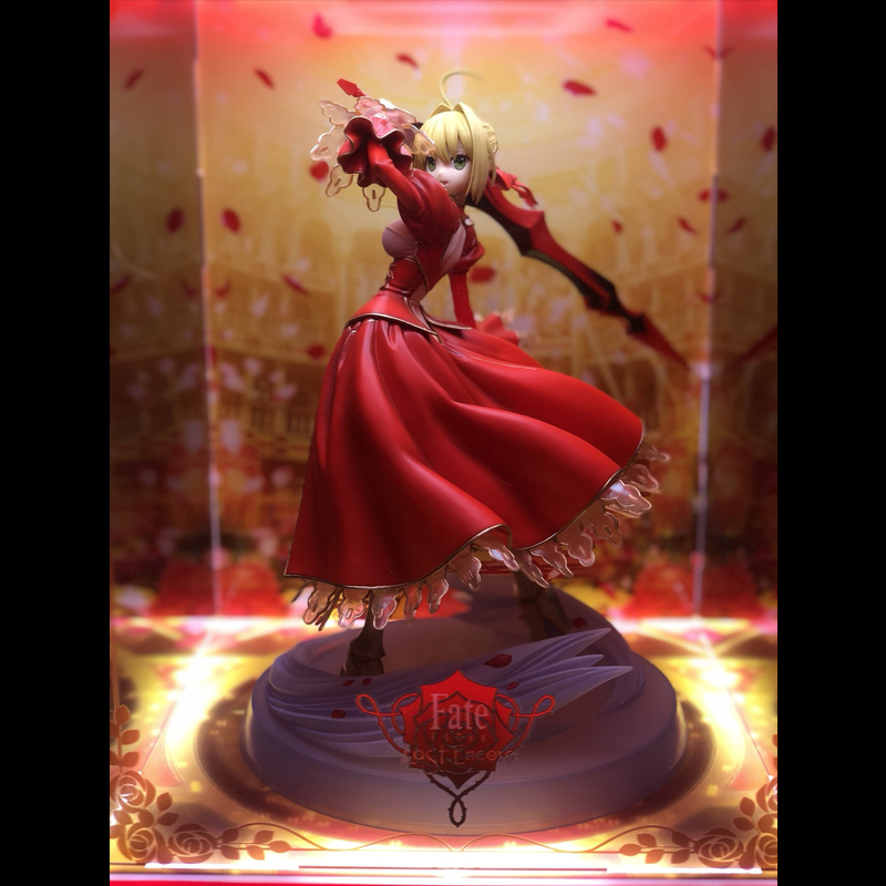 Kotobukiya Fate Extra Red Saber Nero Tyrant Acrylic Display Box Shopee Malaysia