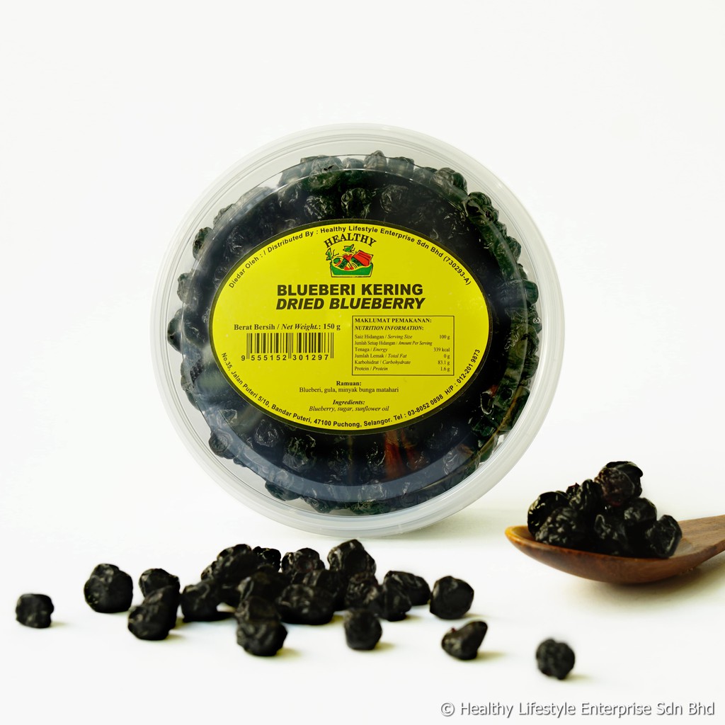 HEALTHY Dried Blueberry | Blueberi Kering 150g