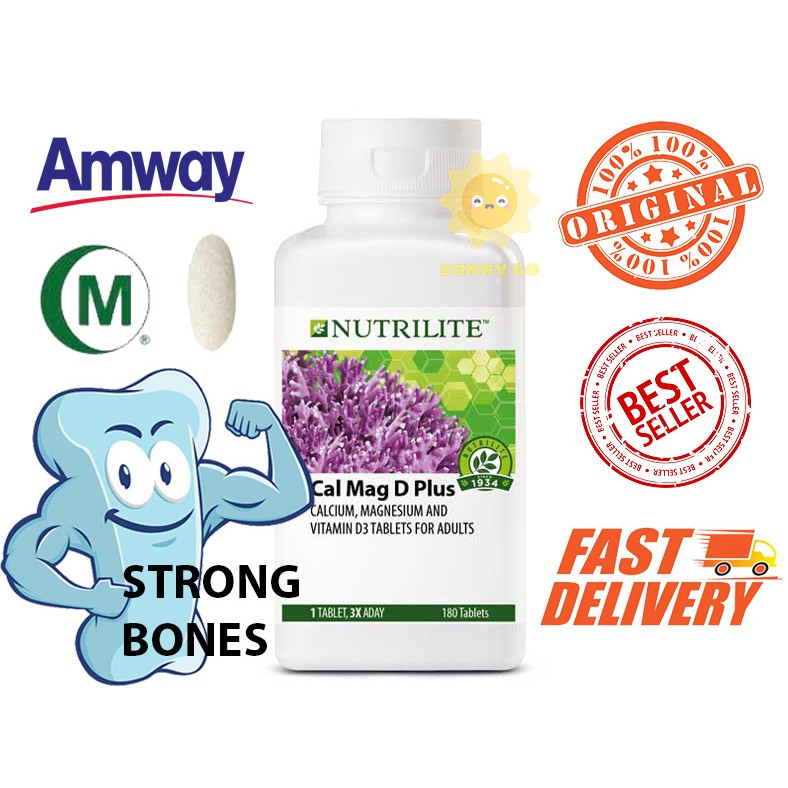 Amway Nutrilite Cal Mag D Plus 180 Tab High Vitamin D Calcium And