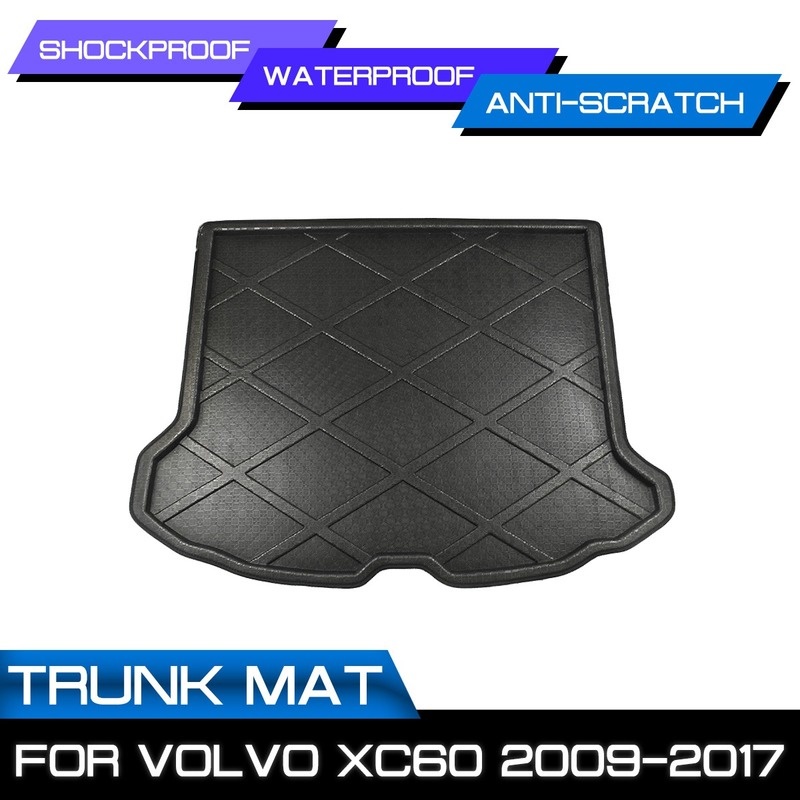 Car Rear Trunk Boot Mat Waterproof Floor Mats Carpet Anti Mud Tray Cargo Liner For Volvo XC60 2009-2017