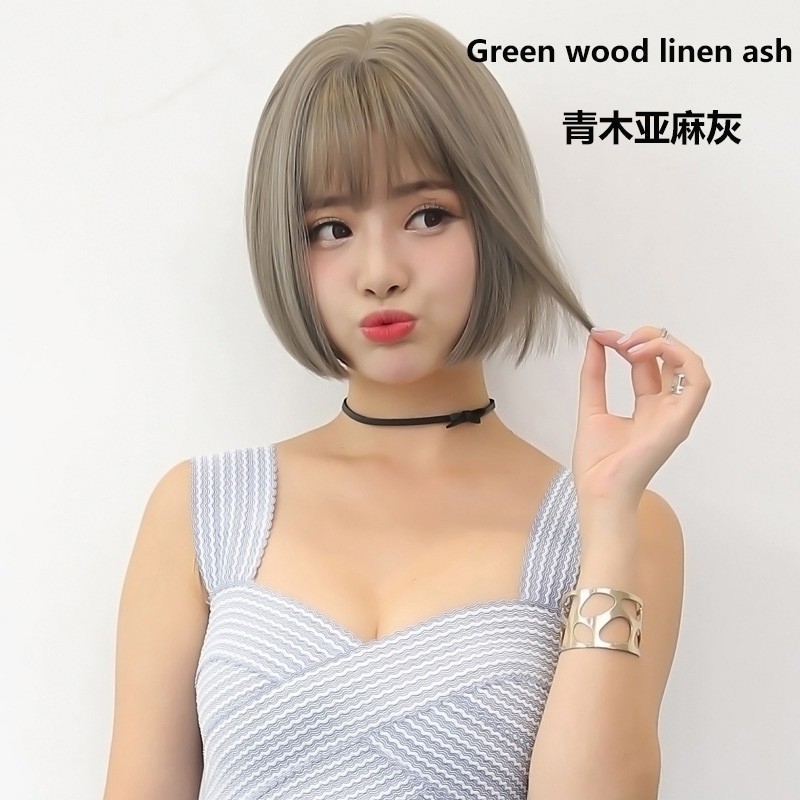 2018 Short Hair Korean Fashion Bobo Head Forced Vacuum Gas Liu Hai