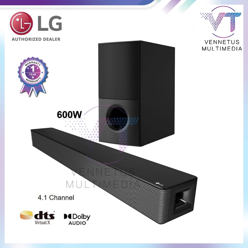 LG SNH5 DISPLAY UNIT ONLY 600W 4.1ch Sound Bar with DTS Virtual X & Bluetooth® Connectivity