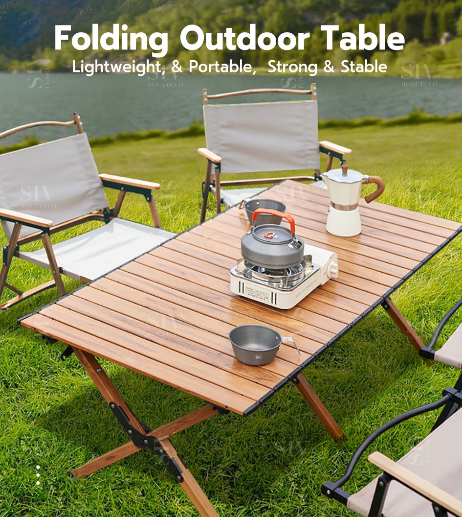 SIV Camping Table Foldable Meja Lipat Camping Outdoor Folding Picnic ...