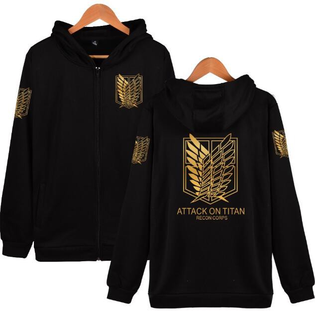 Attack On Titan Shingeki No Kyojin Survey Corps Eren Cosplay Hoodie Zip Jacket Shopee Malaysia