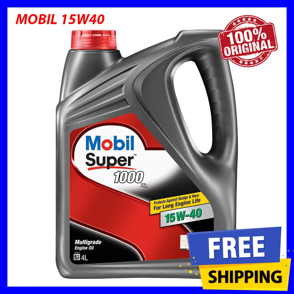 Mobil Super 1000 15W40 SN PLUS Engine Oil (4L) 15W40 Shopee Malaysia