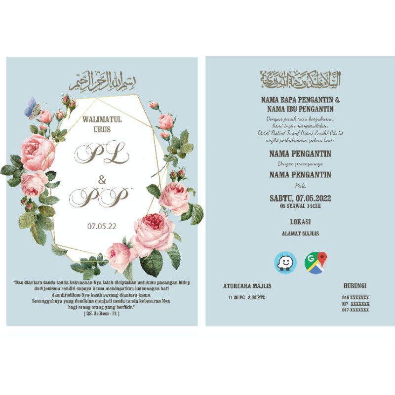 E-CARD KAWIN/DIGITAL WEDDING INVITATION (PDF WITH CLICKABLE LINK ...