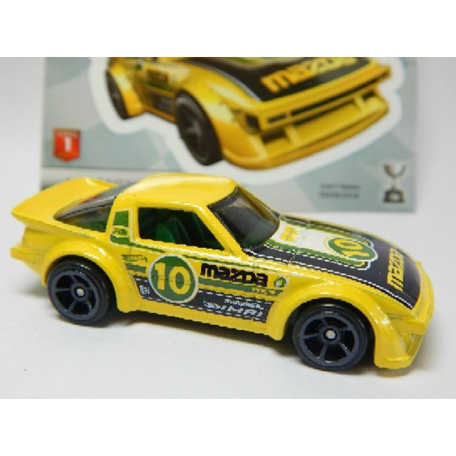 hot wheels mazda rx7 yellow