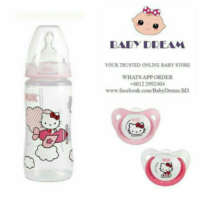 nuk hello kitty bottle