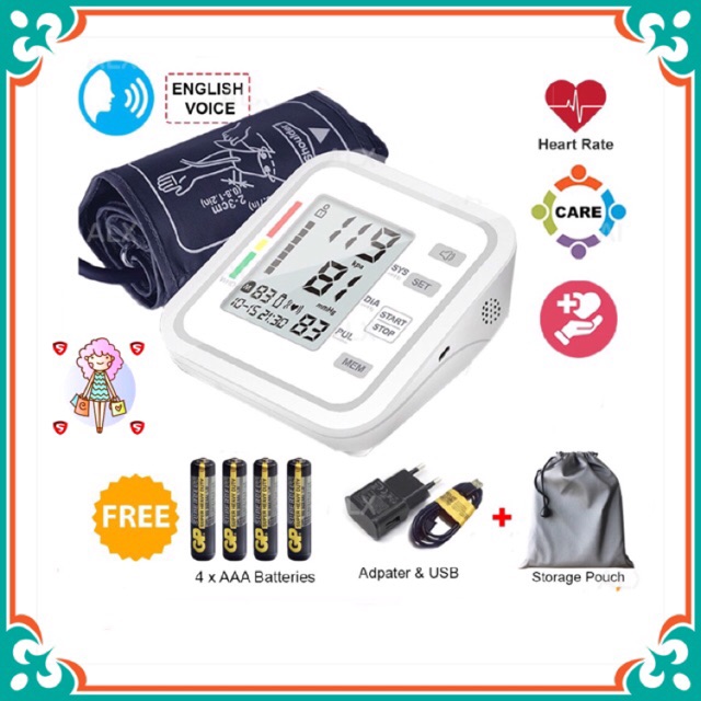 Shiwo Blood Pressure Heart Alat Cek Darah Tinggi Alat Darah Tinggi Alat Tekanan Darah Tinggi Thermometer Shopee Malaysia