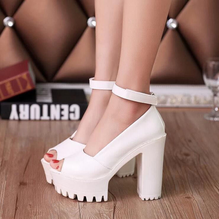 Korean High Heels 12 8cm Wedges Shoes Women Shoes Wedding Dress