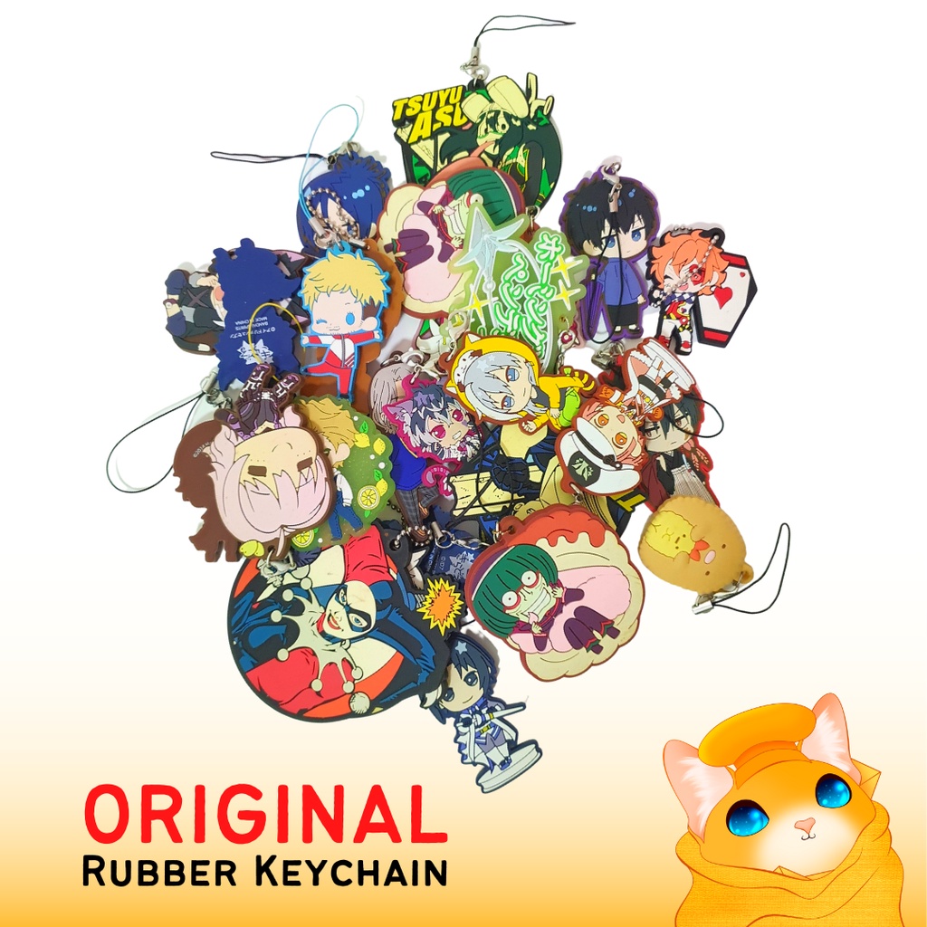ORIGINAL Anime Rubber Keychain IDOLiSH7 Ensemble Stars Boku No Hero