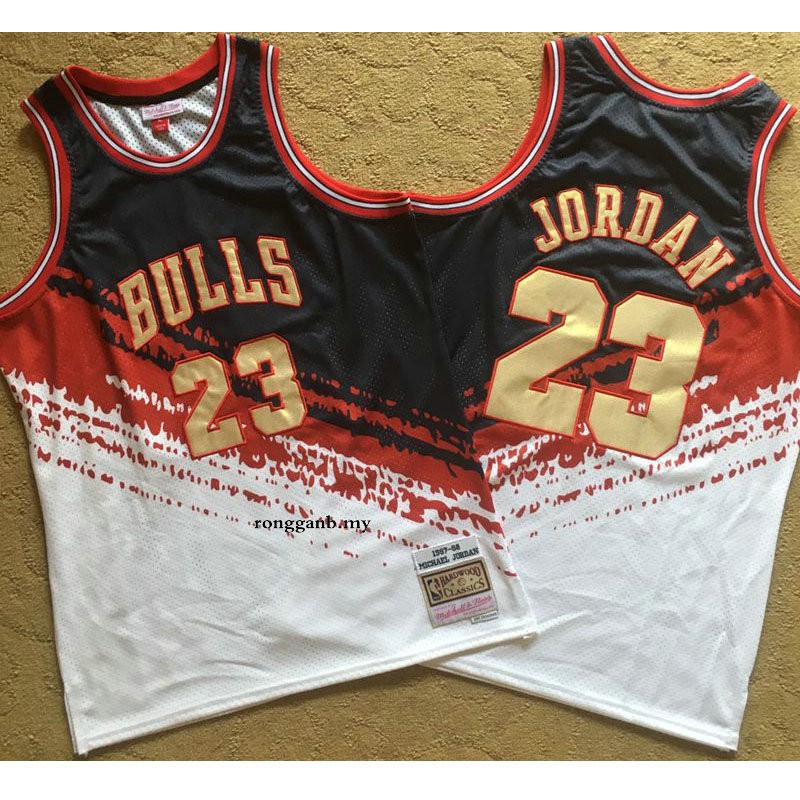 bulls split jersey