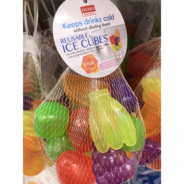 Ready Stock ! DAISO Reusable Ice Cubes Fruit 15pcs Shopee Malaysia