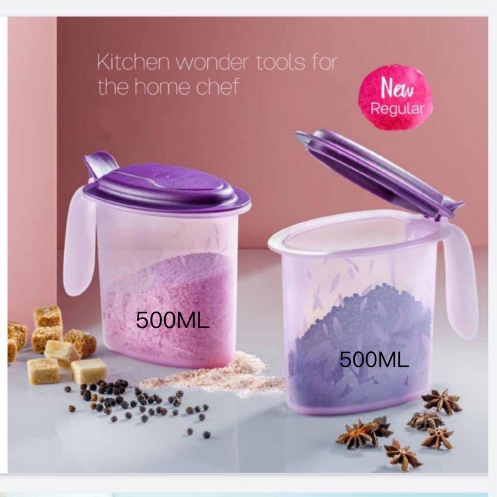 TUPPERWARE SALT AND SPICE SET - 500ML ( 2 PCS )