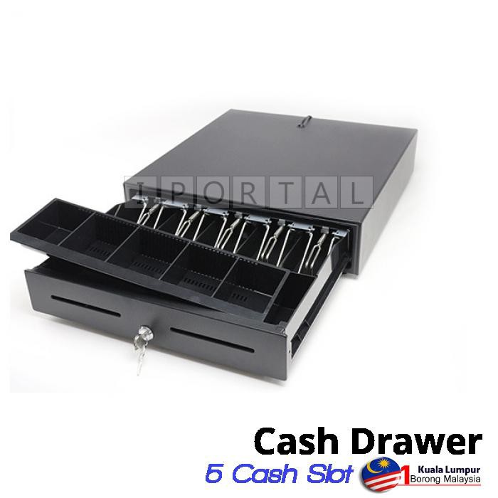 Cash Drawer With Heavy Duty 5 Segment Metal Keylock Rj11 Shopee