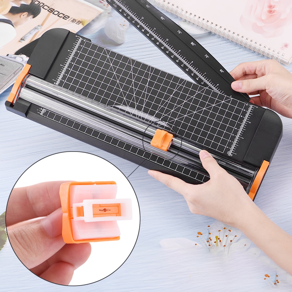 Safe A4 A5 Cutter Replacement Blade Hidden Cutting Head Photo Label Trimmer For Office School