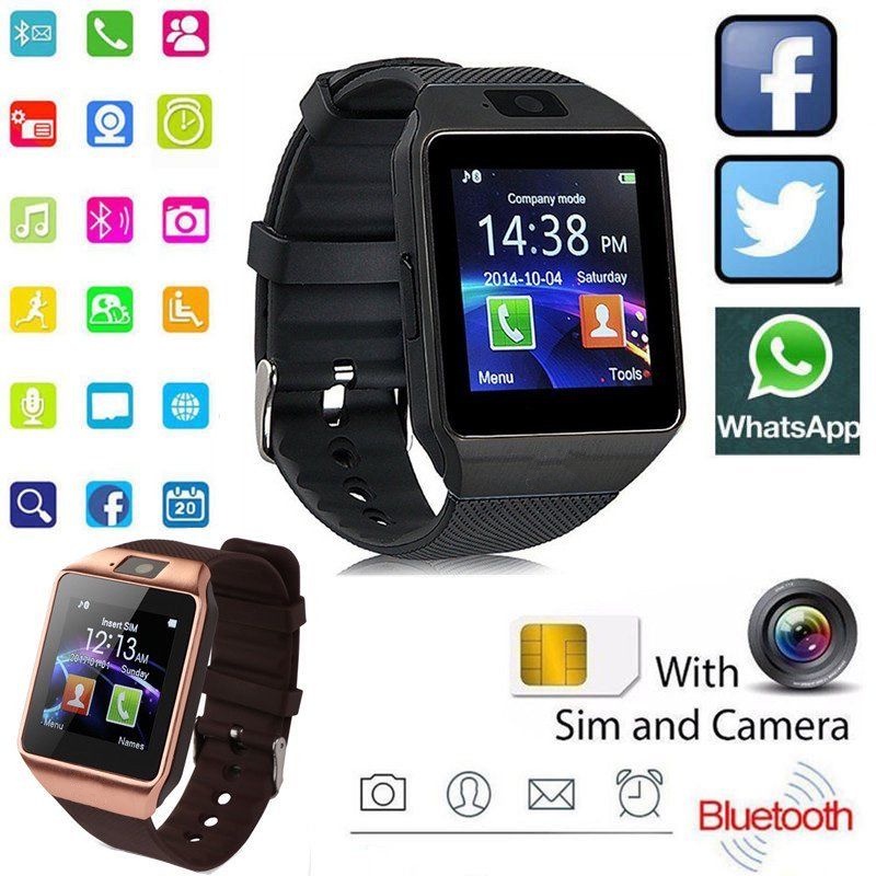 Digital Touch Screen Smart Watch DZ09 Q18 Bracelet Camera Bluetooth WristWatch SIM Card Ios Android