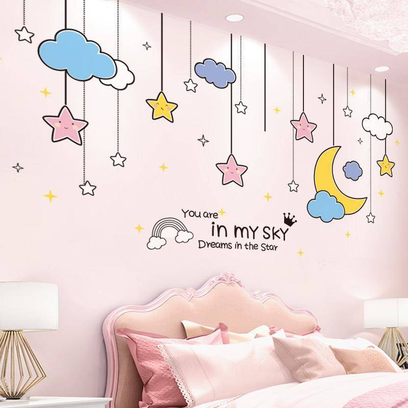 Decorations New Arrival Decoration Room Ready Stock Hiasan Bilik Bilik Tidur Pelekat Dinding Hangat Pelekat Dinding Merah Gadis Bilik Hiasan Dinding Di Sebelah Tempat Tidur Angin Kertas Dinding Pelekat Diri Shopee