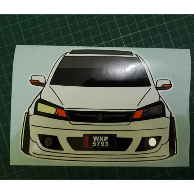 Sticker Kereta Saga Flx Talon Lokfarley