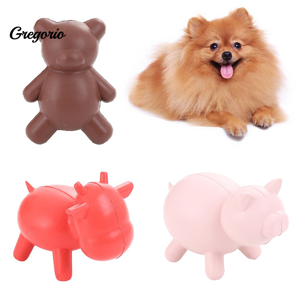 rubber cow dog toy