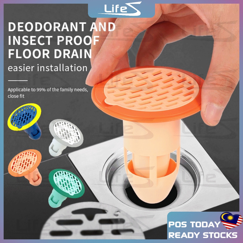 Silicone Shower Drain Stopper Backflow Preventer Antiodor Floor Drain