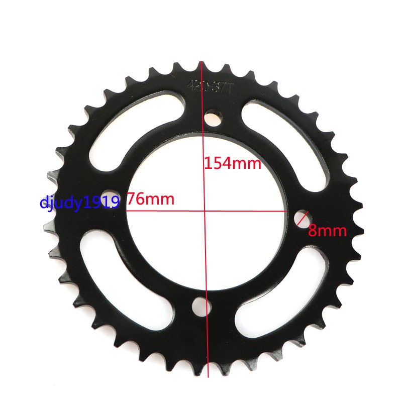 SEMOLTO Motorcycle Sprocket Gear Accessories 420 43T Tooth 76mm Rear Drive Chain Sprocket for ATV Quad Pit Dirt Bike Buggy Go Kart Motorcycle 