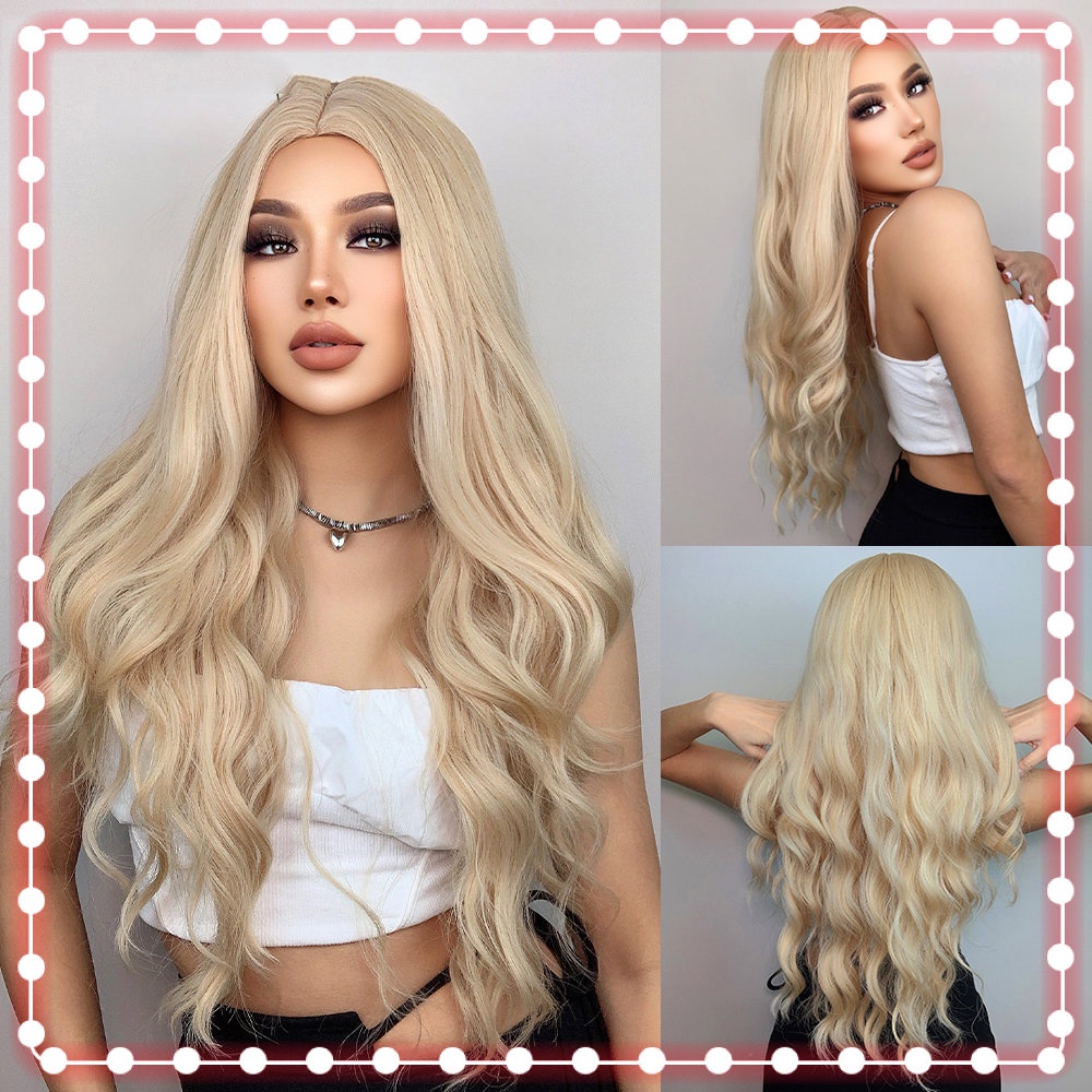 blonde wig install
