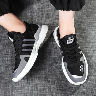 Hot Adidas Men's Casual Sports Shoes Fashion Jogging Shoes Lightweight Breathable Wear-resistant Non-slip Running Shoes