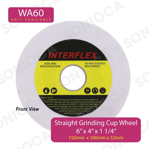 Surface Grinding Wheel 4" X ½" X 1¼" 60 Grit USA 