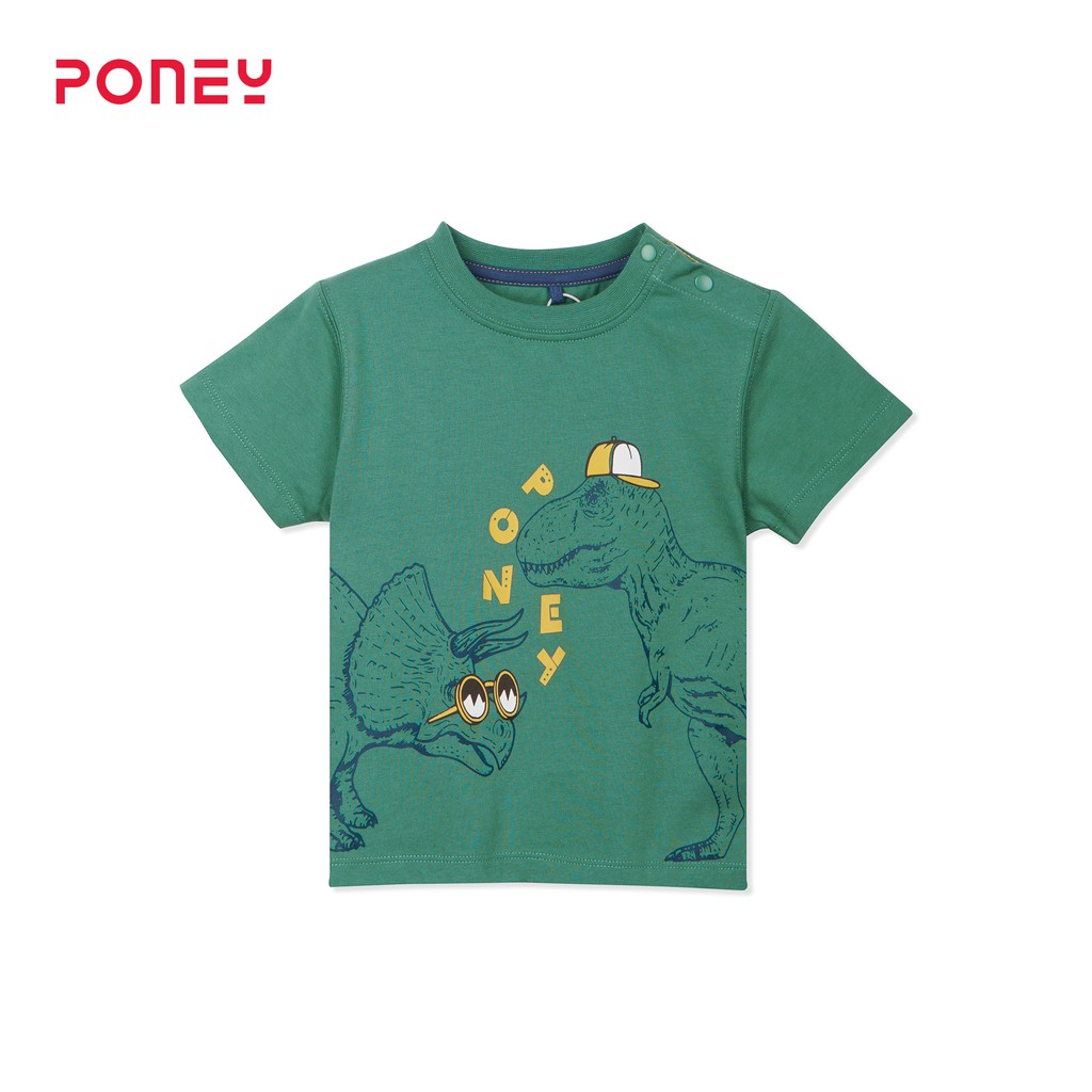Poney Boy Hype Dinosaur Friends Hangout Green Short Sleeve Tee