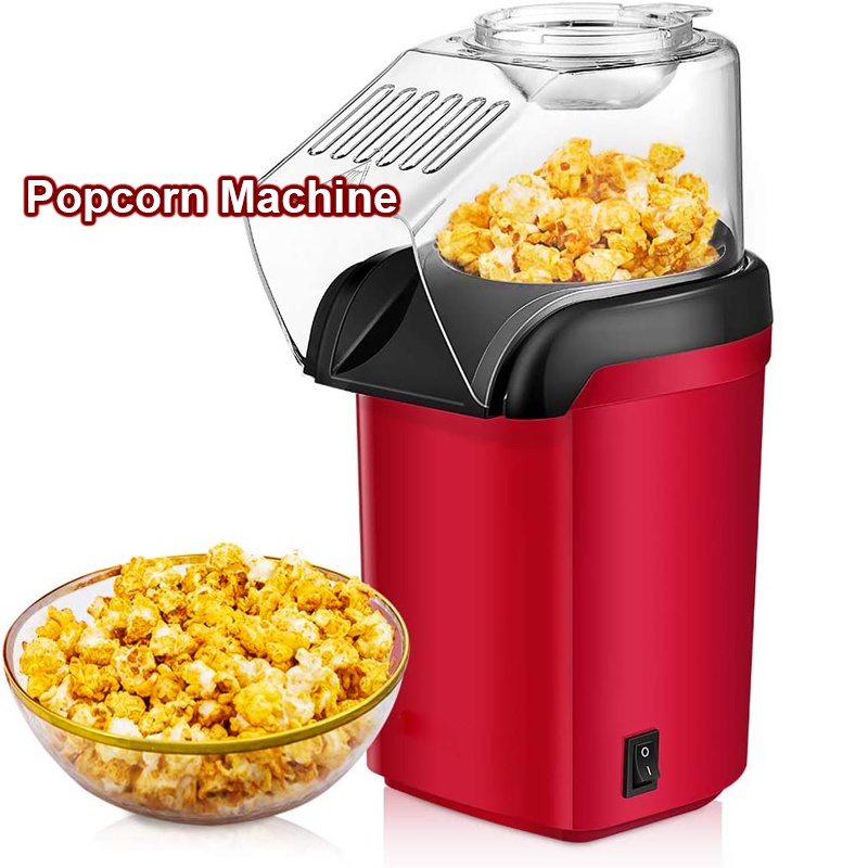 Electric Popcorn Maker Hot Air Blowing Popper Household Automatic Machine Pop Corn Mesin