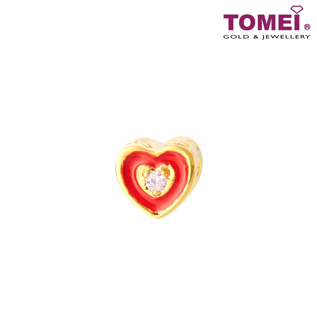 TOMEI Stolen Heart Charm, Yellow Gold 916