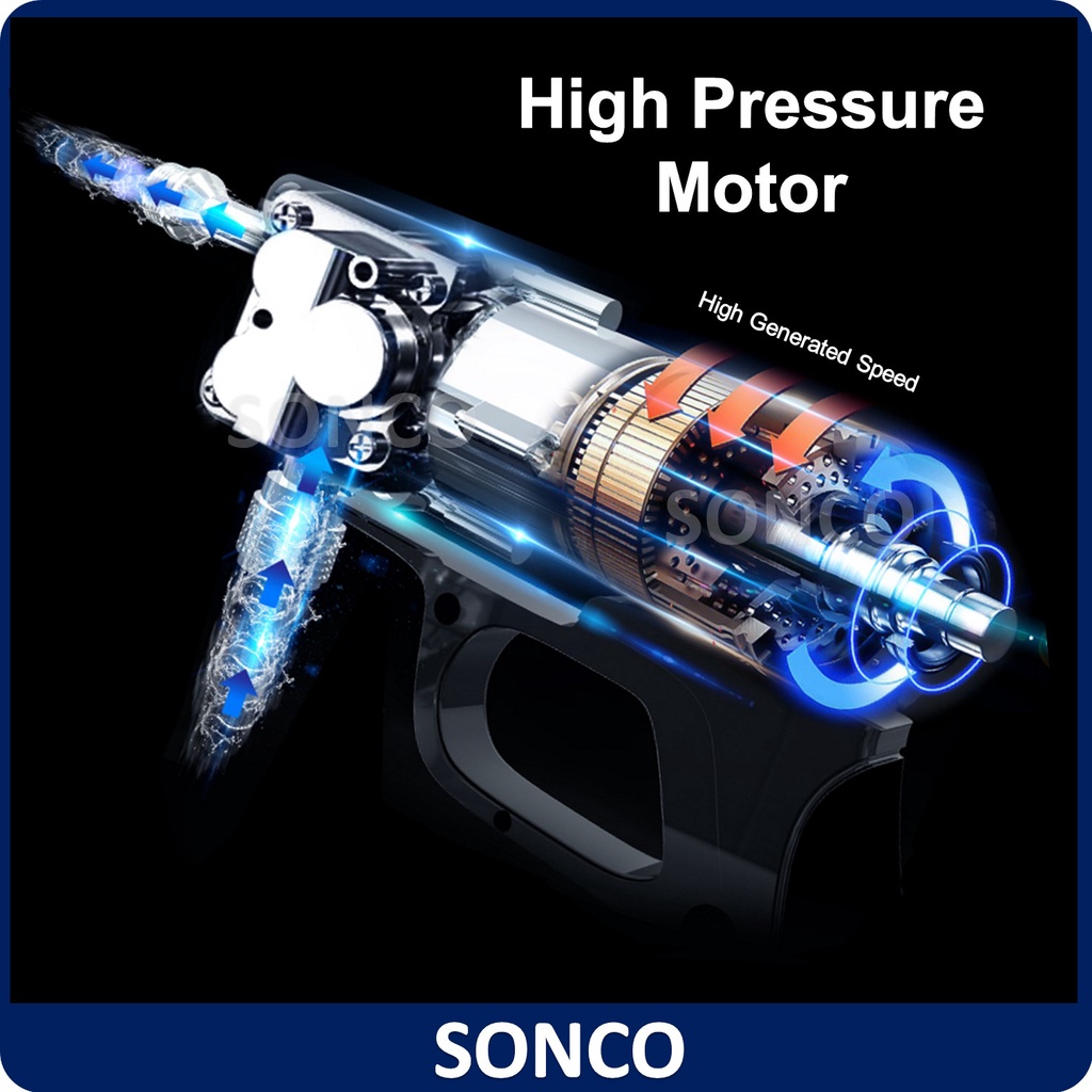 Buy 128Vf Cordless Water Jet Portable Car Wash High Pressure 