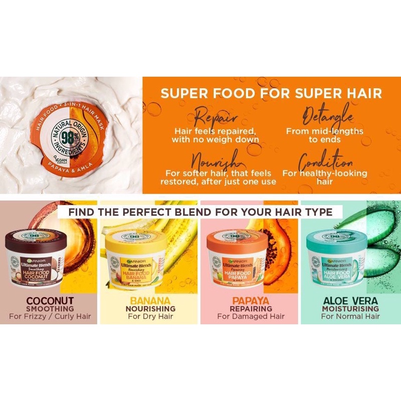 Garnier Hair Food Banana Shopee Malaysia