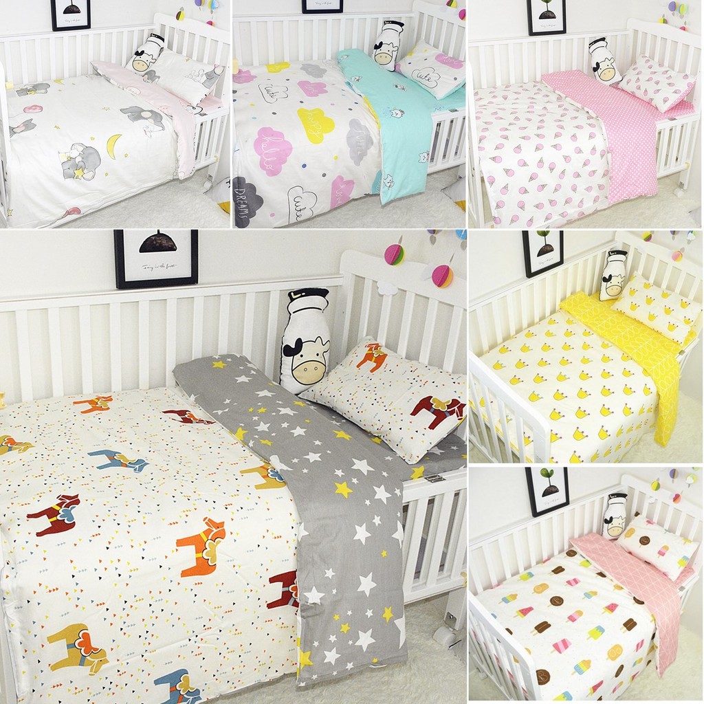 cot bed duvet and pillow cover