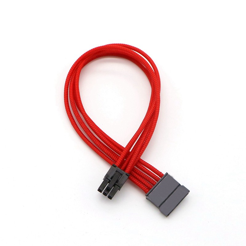 Single Sleeved Modular 6Pin to Sata Power Adapter Cable for Corsair