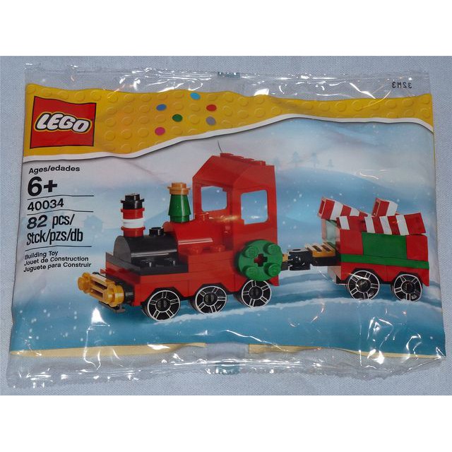 lego christmas train polybag