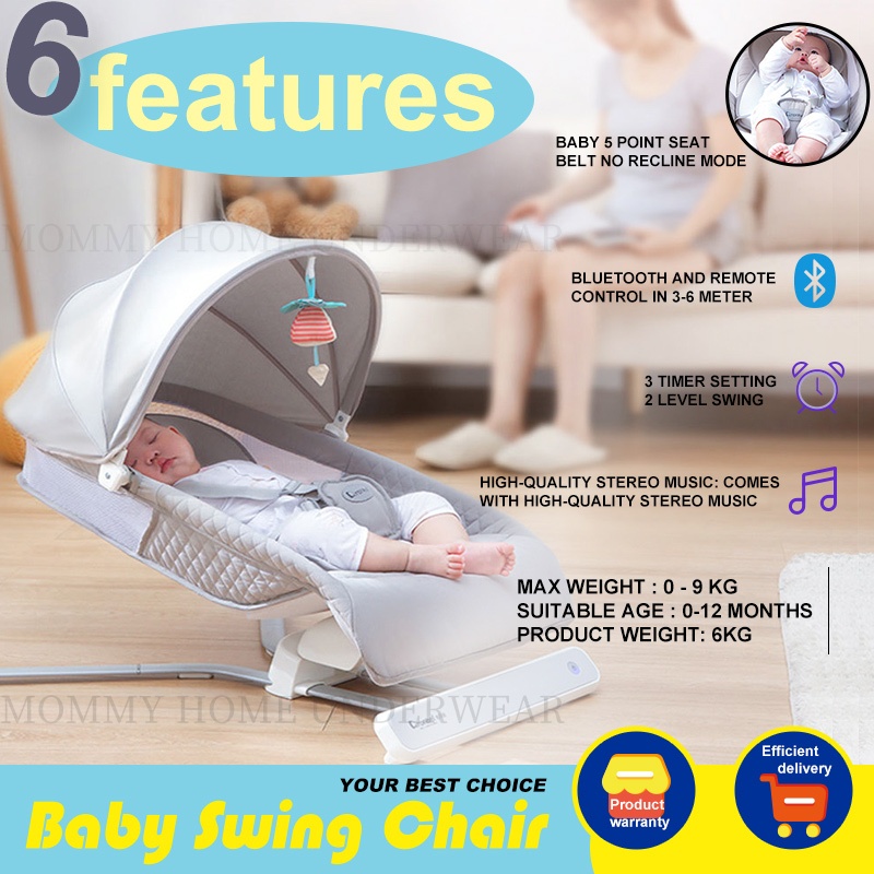 Baby Electric Rocking Chair Comfort Reclining Chair Baby Rocker Buaian