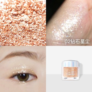 orange sparkle eyeshadow