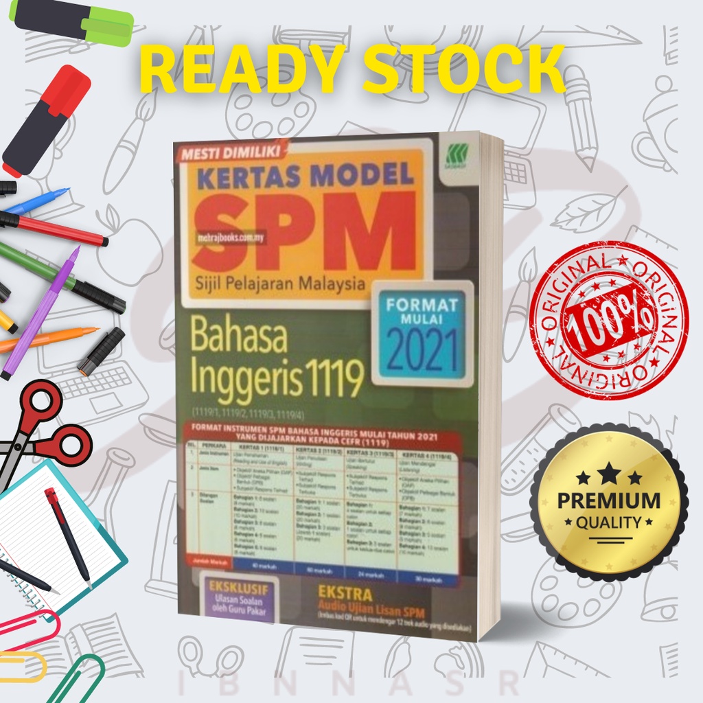 BUKU LATIHAN SEKOLAH | Kertas Model SPM Bahasa Inggeris 1119 | Shopee ...