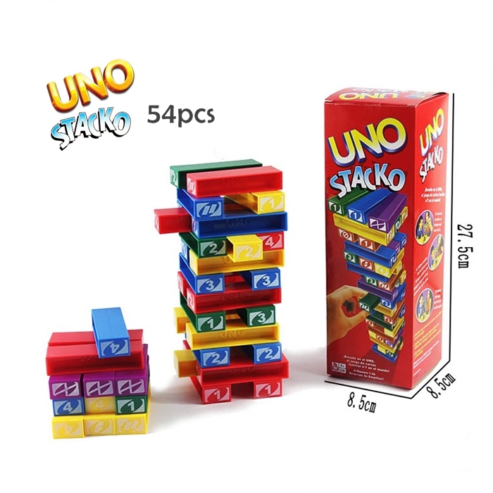 Ready Stock????Uno Stacko Stacking Jenga Game Stacking Block Game Toys